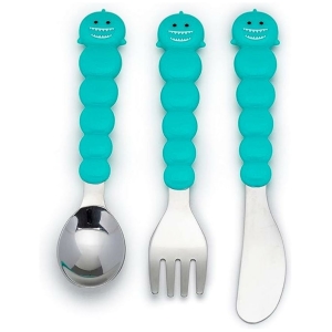 Set de 6 cubiertos para niños tiburon-oso melii