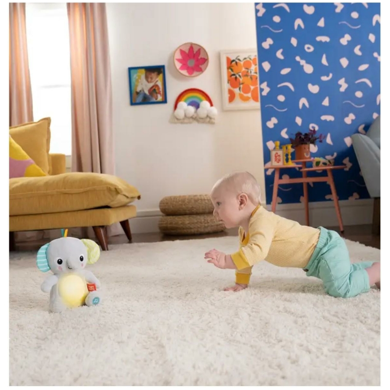 Peluche baby elefante música y luces