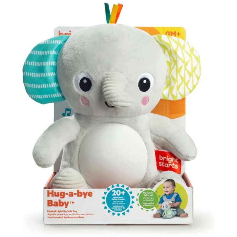 Peluche baby elefante música y luces