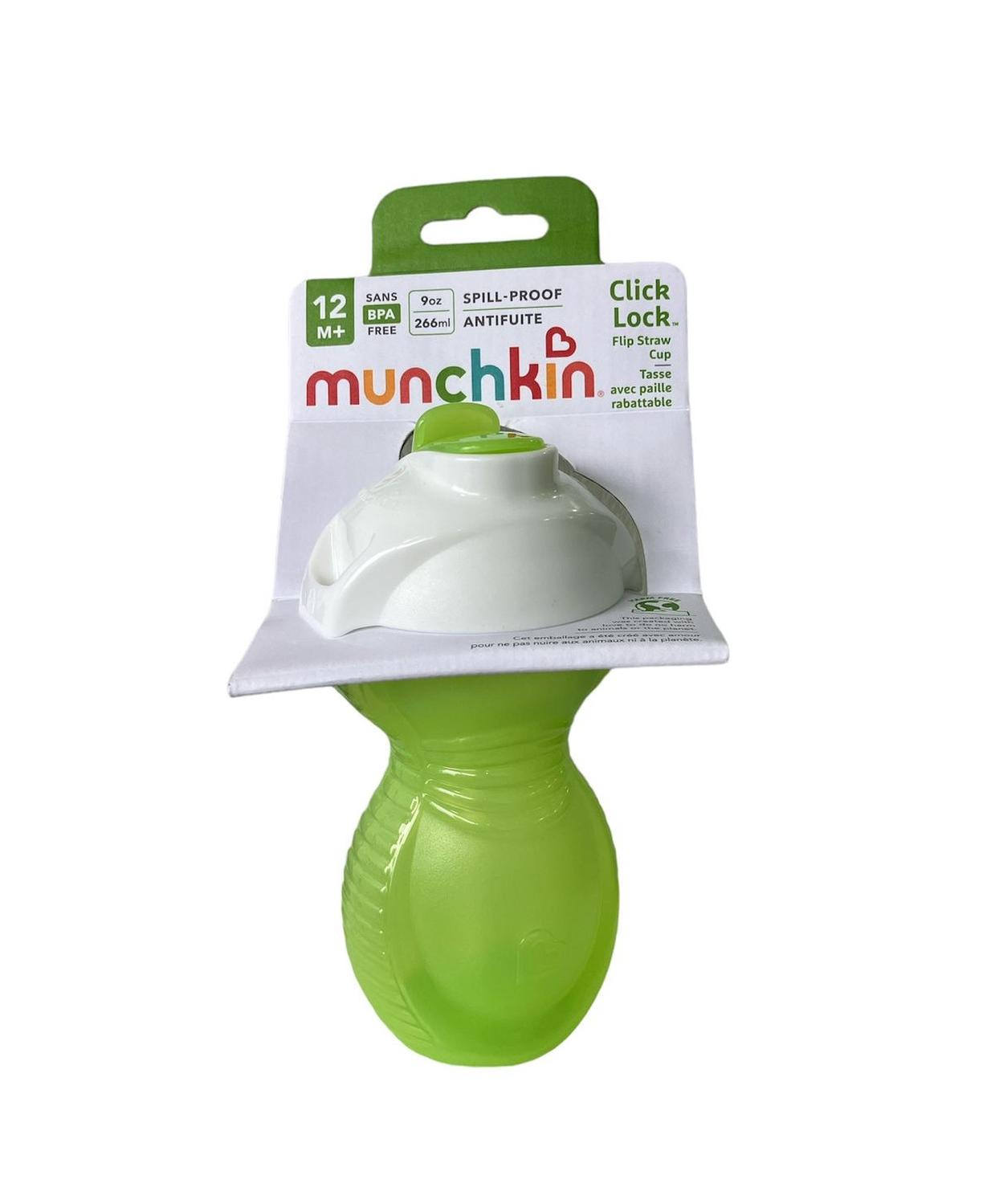 Vaso antiderrame bombilla cualquier angulo 200 ml – munchkin – Las Mellizas