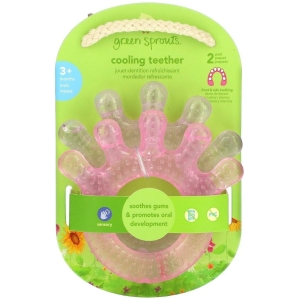 Set de mordedores enfriables green sprouts rosa / morado