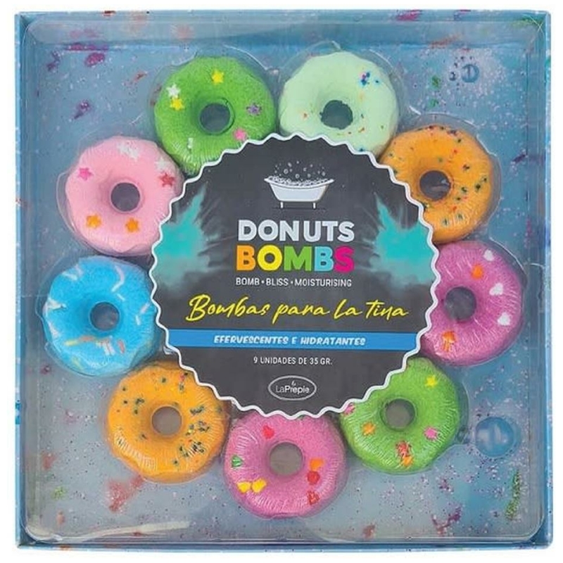 Bombas de baño donuts 9pcs la prepie