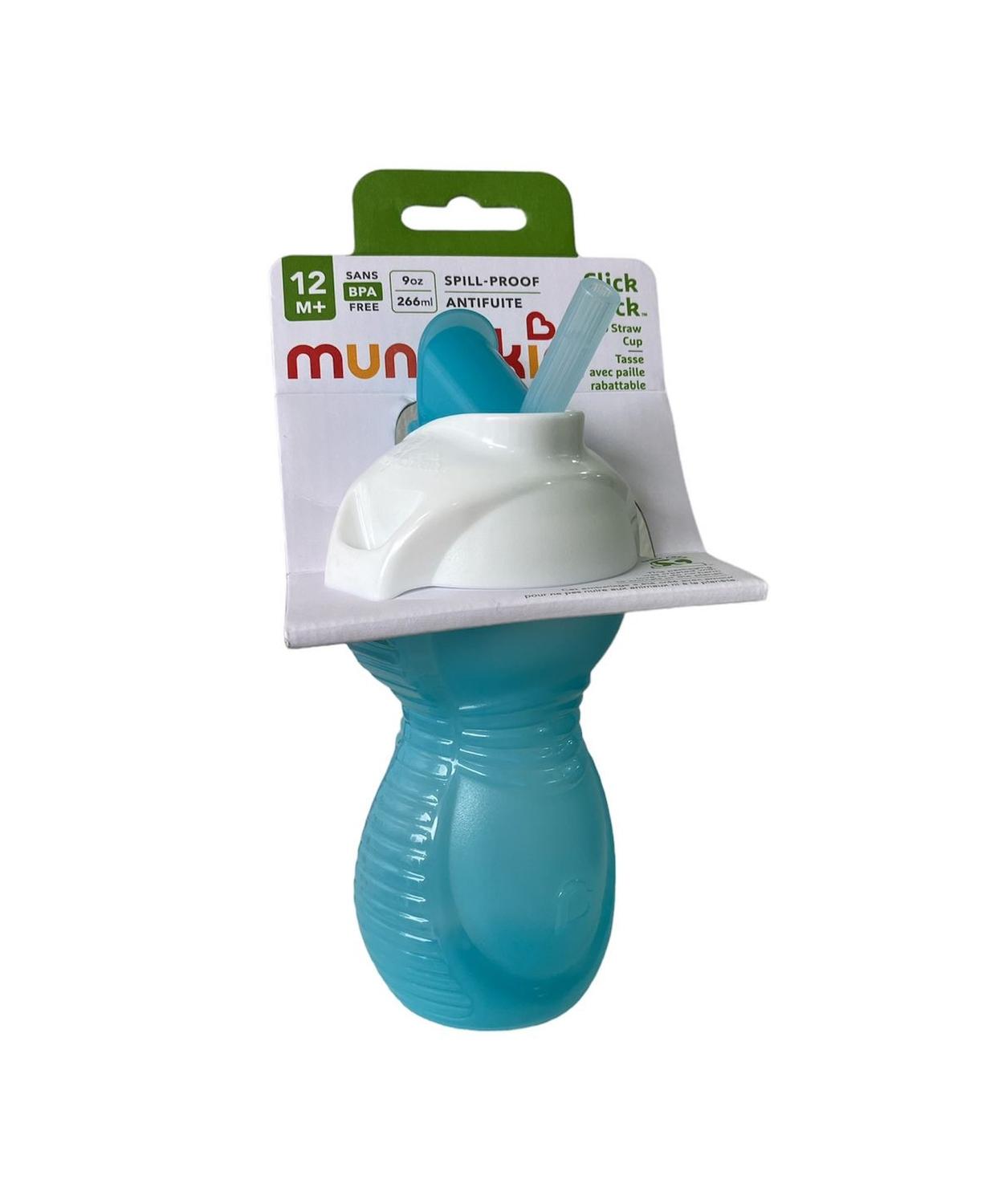 Topcam - MUNCHKIN 15434 VASO ANTIDERRAME C BOMBILLA FLIP CLICK & LOCK 300ML