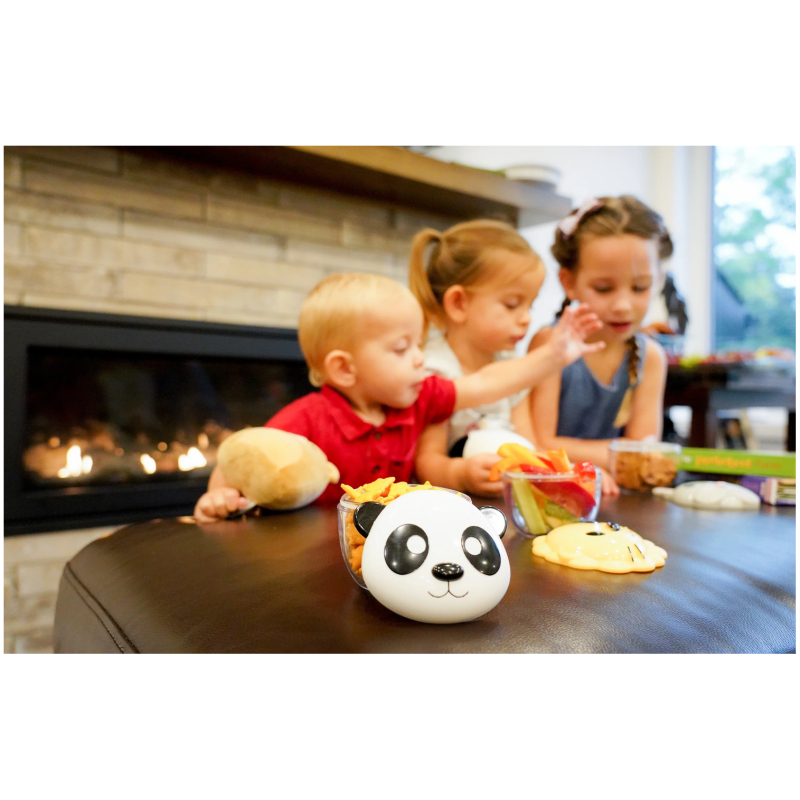 Contenedores de snack oso y panda melii