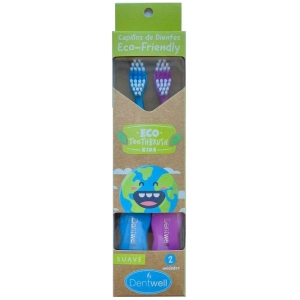 Cepillo de dientes x 2 eco friendly para niños la prepie