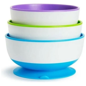 Set de 3 bowls antideslizantes stay put munchkin