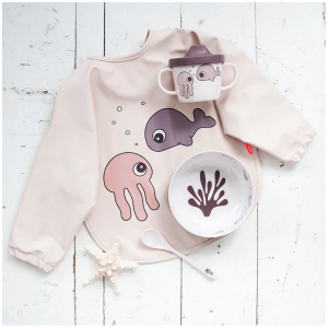 Babero Con Mangas Sea Friends 6-18 Meses Done By Deer
