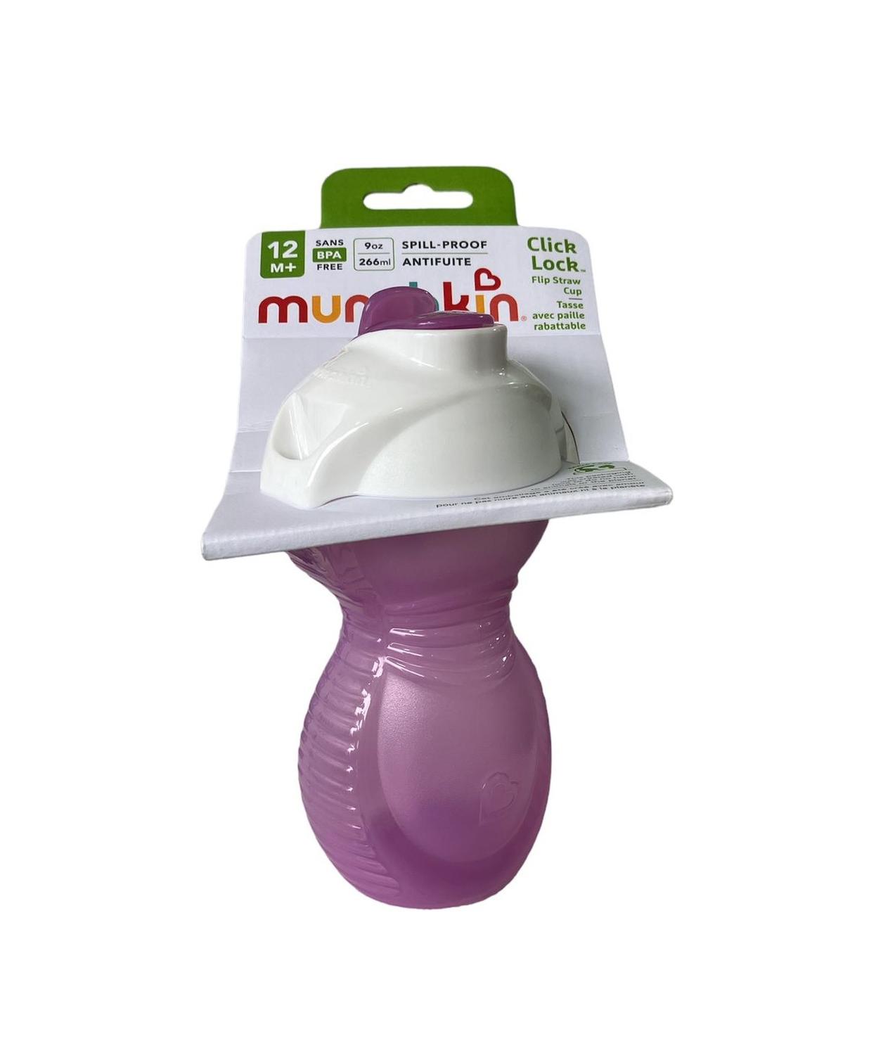 Topcam - MUNCHKIN 15434 VASO ANTIDERRAME C BOMBILLA FLIP CLICK & LOCK 300ML