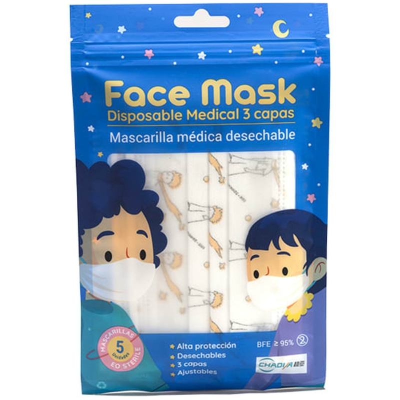 Mascarillas infantil desechable x 5