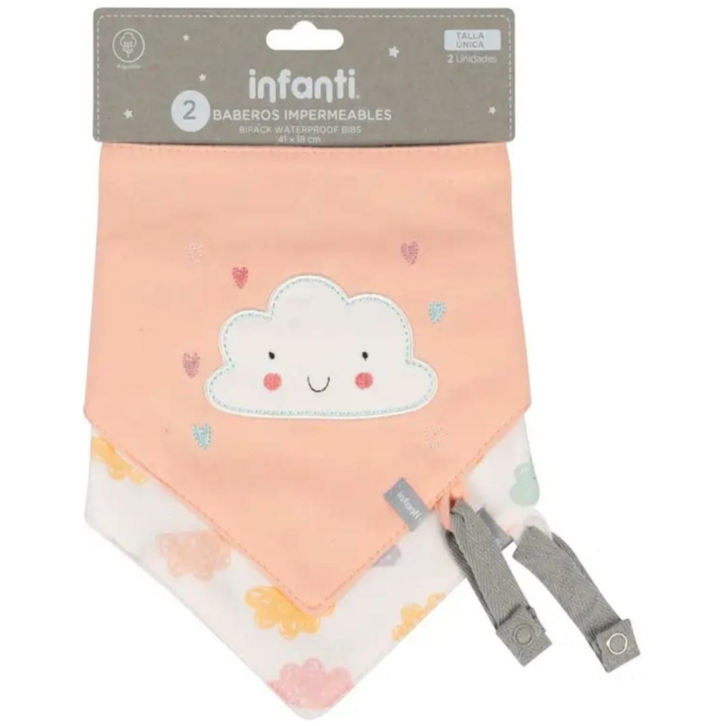 Bipack baberos impermeables nubes