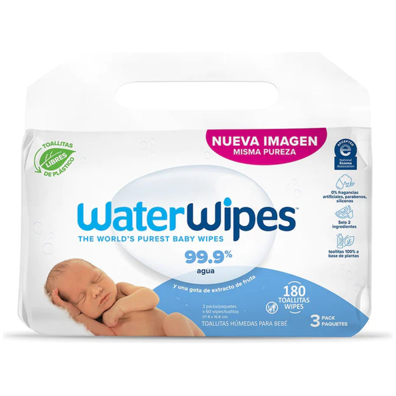 Toallitas húmedas bio waterwipes 3 x 60 uns.