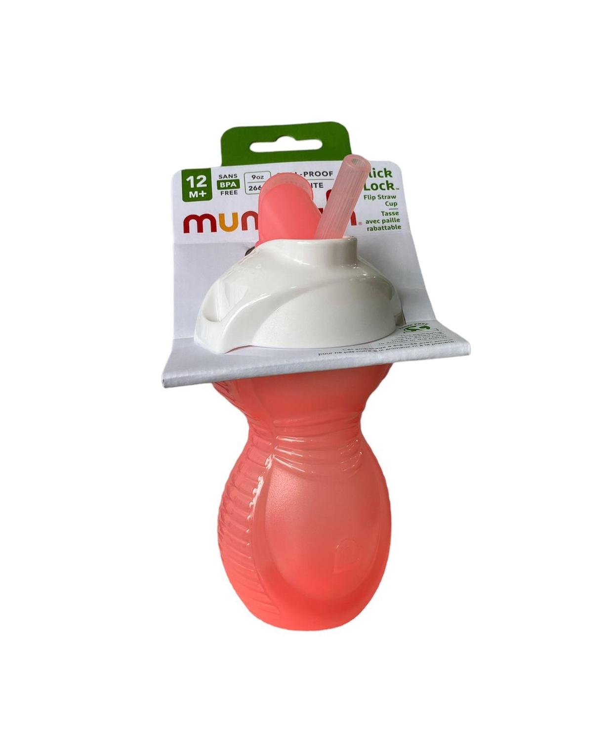 VASO ANTIDERRAME C/BOMBILLA FLIP CLICK & LOCK 260ML MUNCHKIN