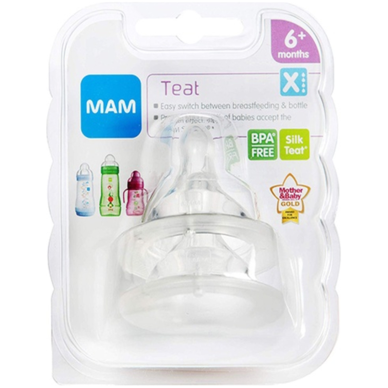 Pack tetinas x flujo extra rápido 6 meses + mam