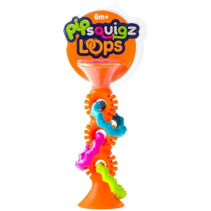 Sonajero mordedor pipsquigz loops naranja