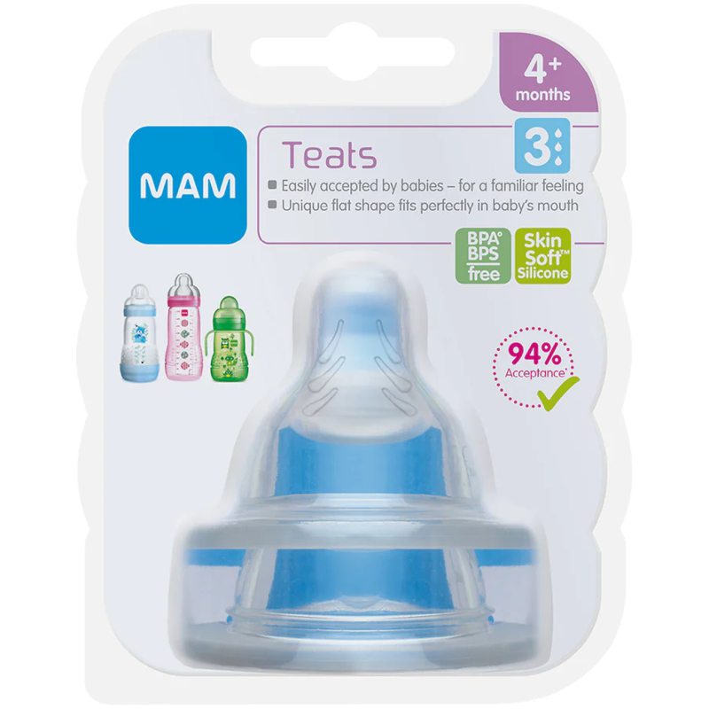 Pack tetinas flujo 3 mam 4 meses +