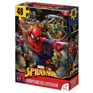 Rompecabezas lenticular spider man 48 piezas
