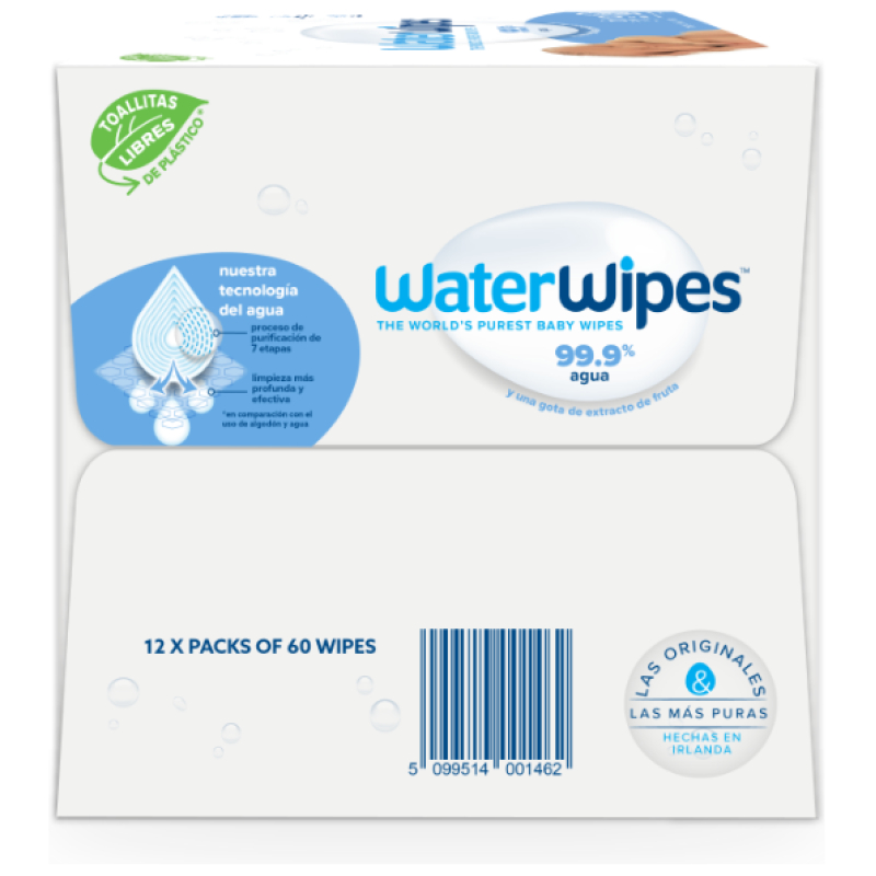 Toallitas humedas waterwipes caja