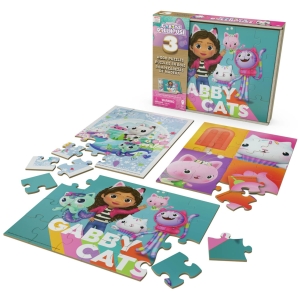 Gabby’s dollhouse 3 puzzles 24 piezas