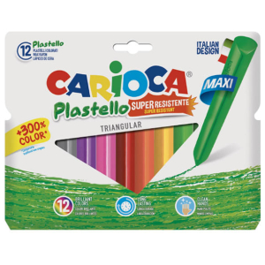 Crayones de cera plastello 12 colores