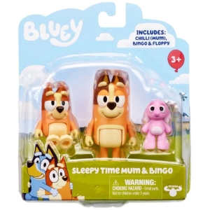 Pack figuras bluey: mamá y bingo
