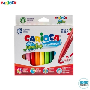 Plumones jumbo 12 colores lavables