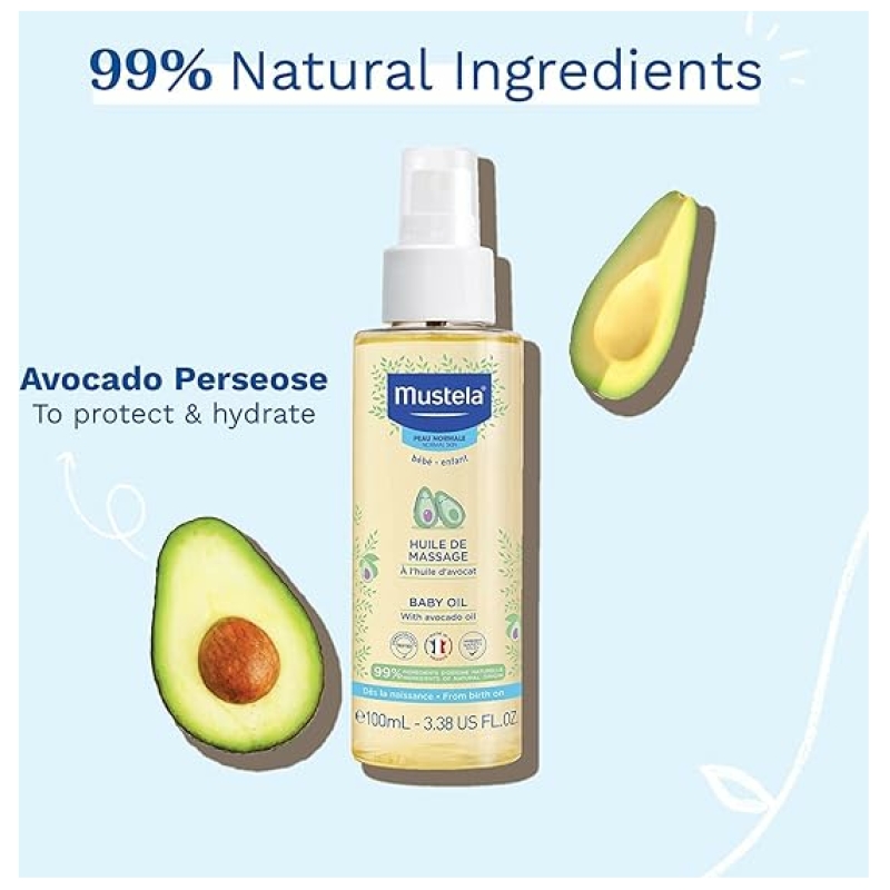 Aceite para masajes 100 ml mustela