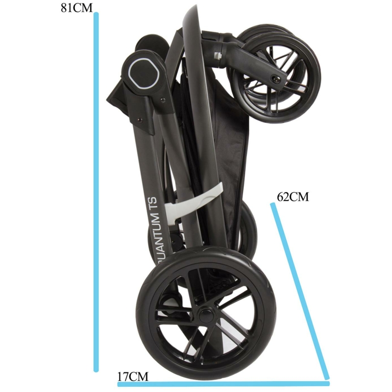 Coche travel system quantum gris