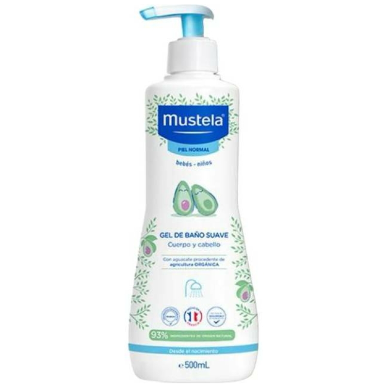 Gel de baño suave cabello y cuerpo 500 ml mustela