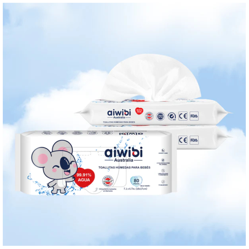 Pack Toallitas Húmedas Aiwibi - Imagen 3