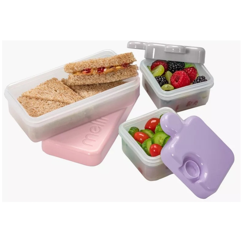 Contenedor de comida puzzle melii - rosa