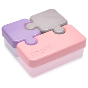 Contenedor de comida puzzle melii - rosa