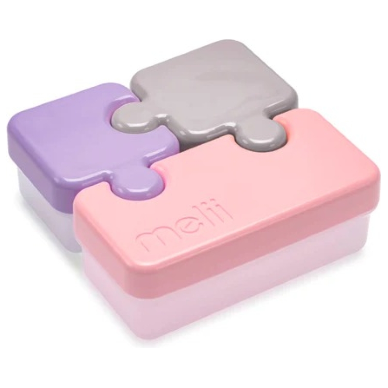 Contenedor de comida puzzle melii - rosa