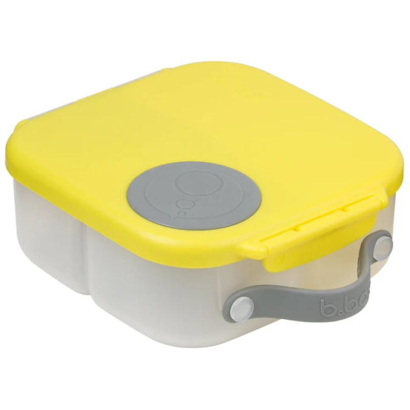 Mini lonchera con divisiones antiderrame b. box - amarillo