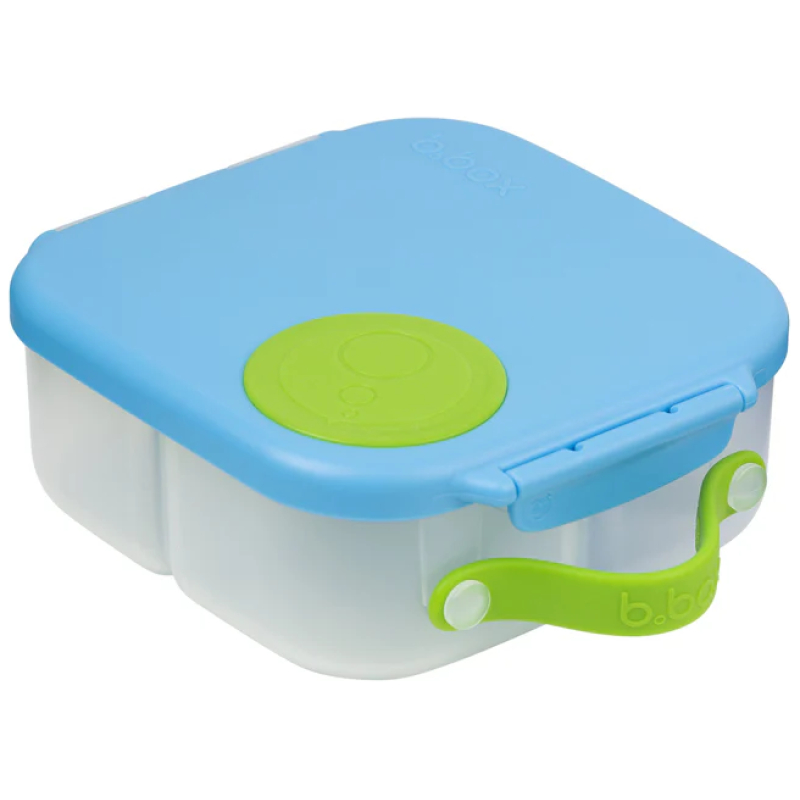 Mini lonchera con divisiones antiderrame b. box - celeste