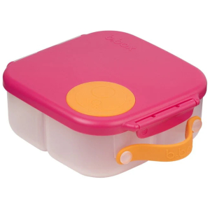 Mini lonchera con divisiones antiderrame b. box - fucsia