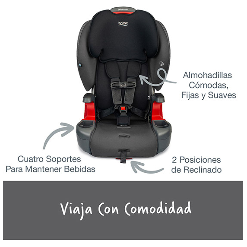 Silla de auto butaca grow with you mod black britax