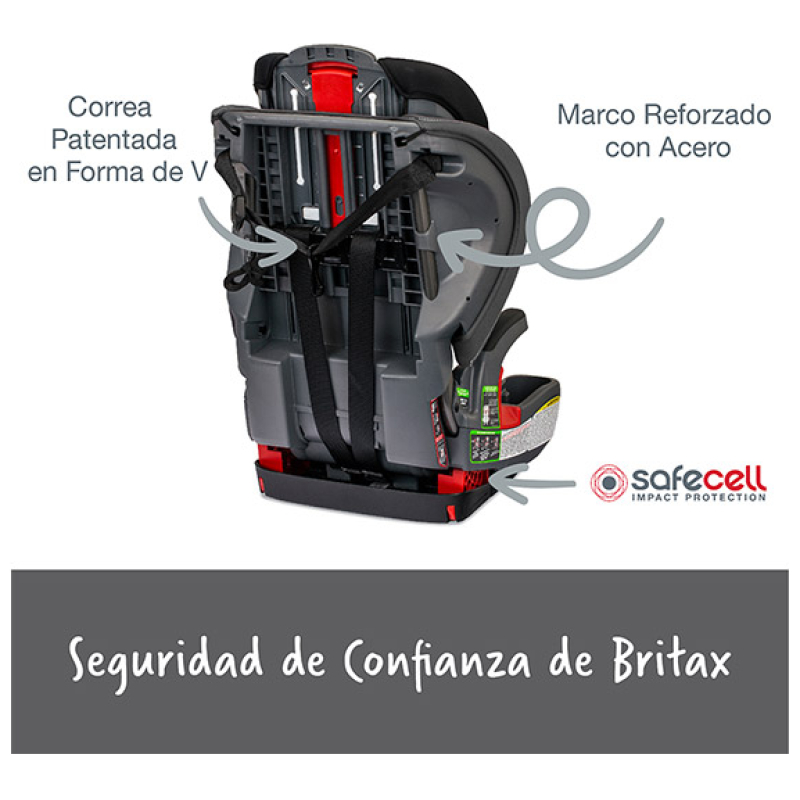 Silla de auto butaca grow with you mod black britax