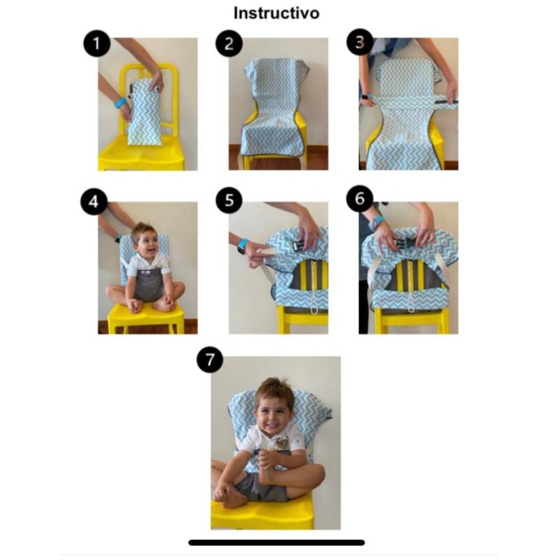 Silla de comer portátil jeans amamantas
