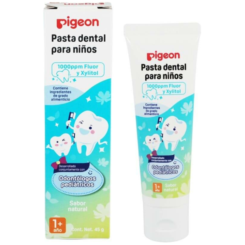 Pasta dental para niños sabor natural 45 grs.