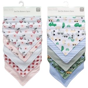 Set de baberos 5 pcs baby world (copia)