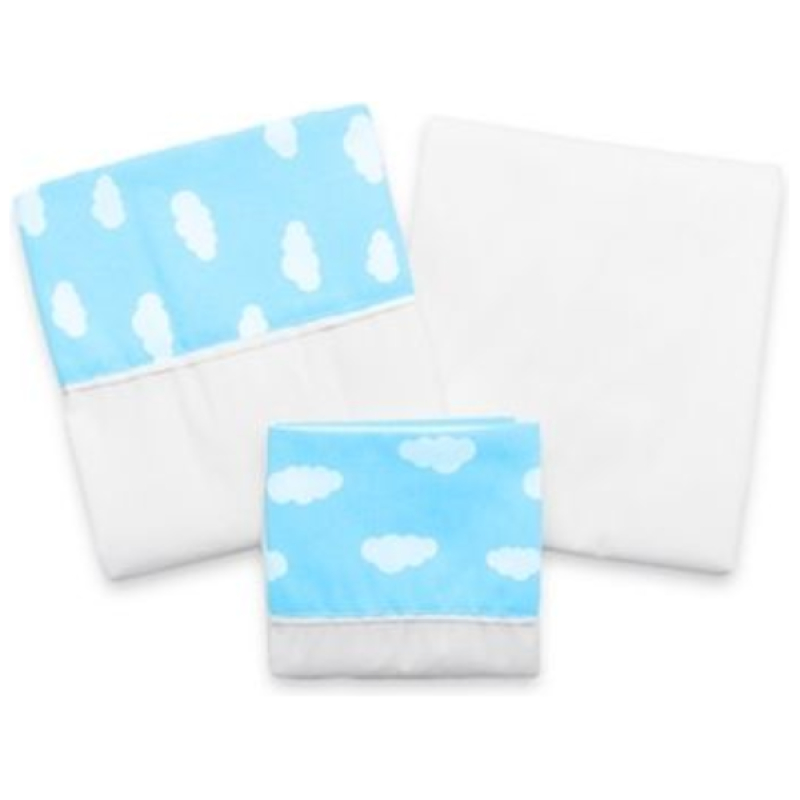 Juego de sábanas de cuna 1,40 nubes
