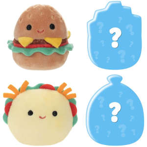 Pack de 4 peluches 5 centímetros squishmallows - comidas