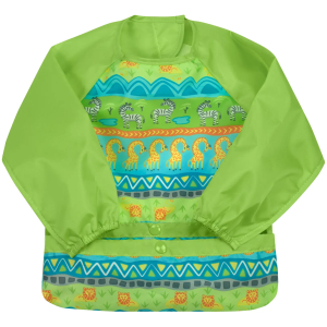Babero manga larga safari 12 - 24 meses green sprouts