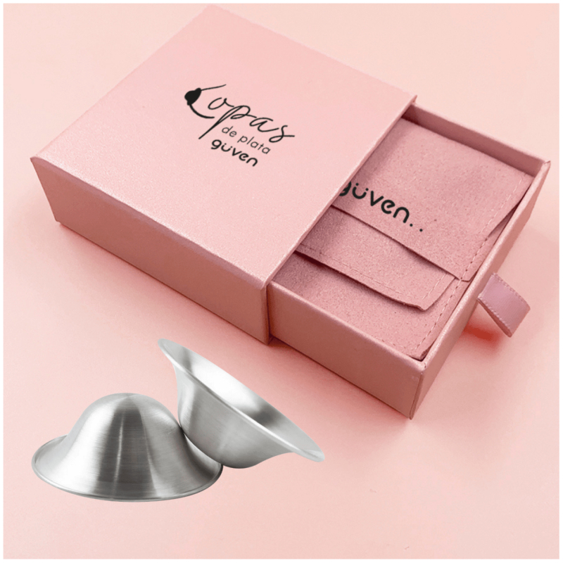 Copas de lactancia plata 2 unds. s/m
