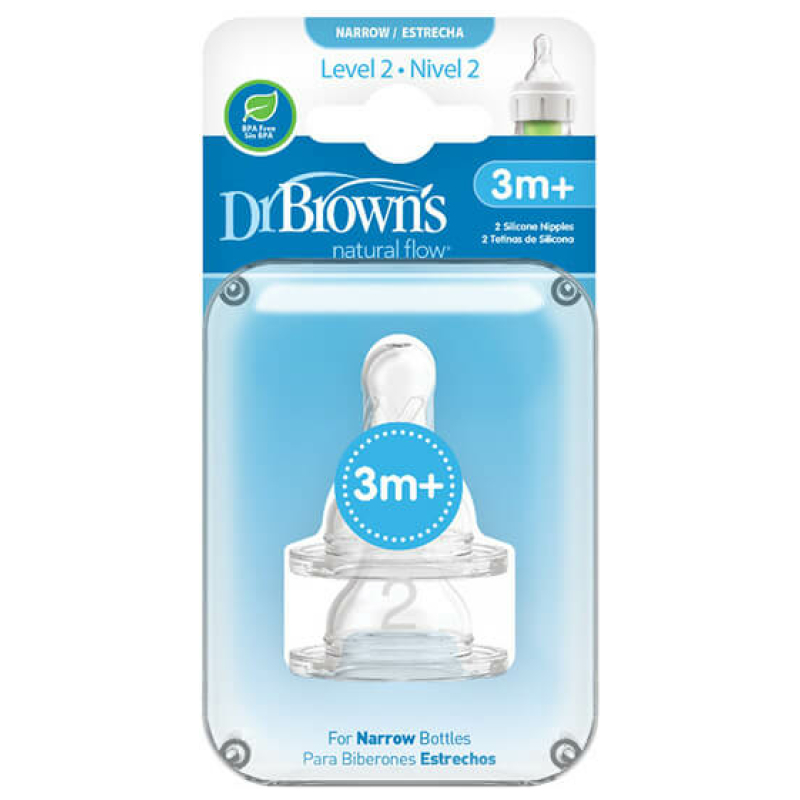 Pack tetinas boca estándar options+ 3m+ dr. brown's