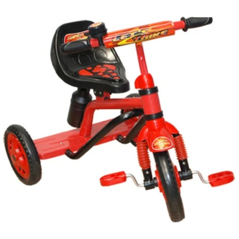 Triciclo metálico para niños rojo