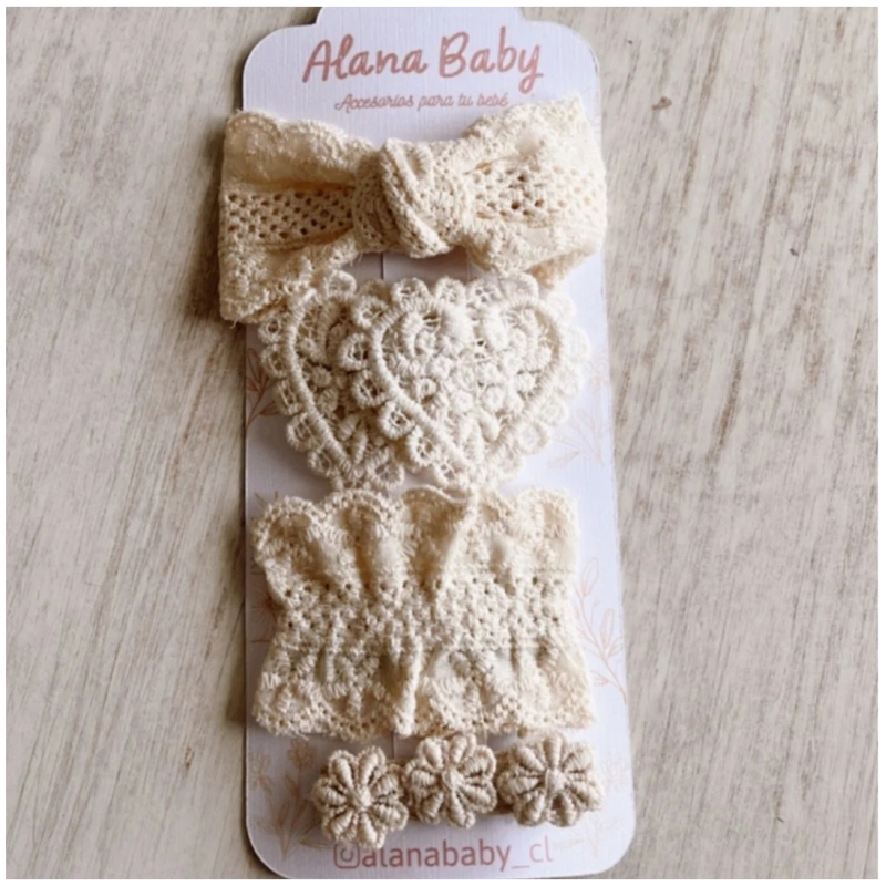 Set de pinches mia corazones
