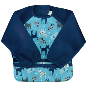 Babero manga larga perros 12 - 24 meses green sprouts