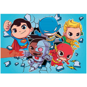 Puzzles 2x60 piezas - super amigos dc comics