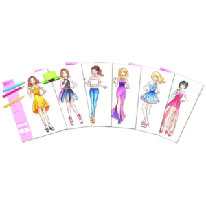 Set dibujo diseña moda